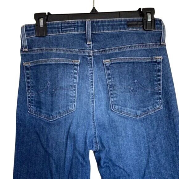 Adriano Goldschmied AG High-Rise Stevie Ankle Jeans Distressed Blue Denim Womens - Picture 9 of 11